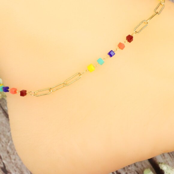 "Dainty Anklet for Women – Elegant Everyday Jewelry & Perfect Gift | MLCRC1220 - Picture 3 of 10